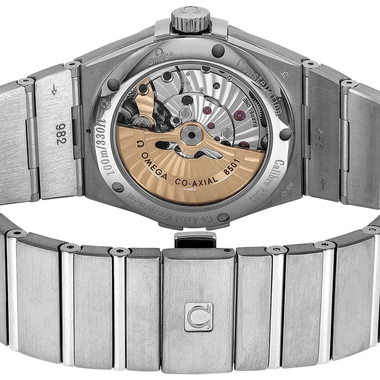 Omega,Constellation 38mm,38mm,White Gold,Black,Automatic,Day,60hours,123,123.55.38.21.51.001