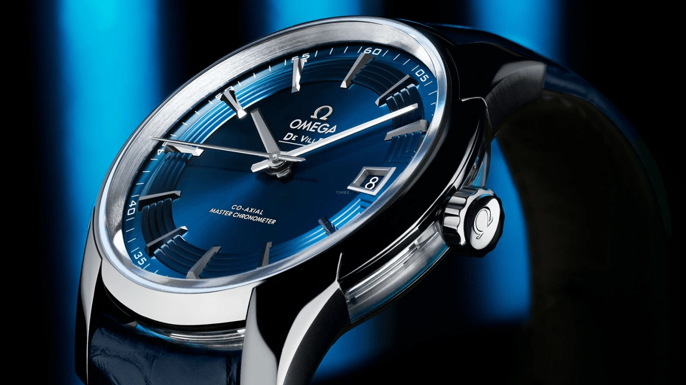 Omega,De Ville 41mm,41mm,Stainless Steel,Blue,Automatic,Date,Co-Axial Escapement,433,433.33.41.21.03.001