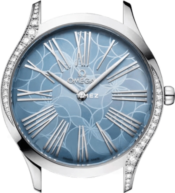Omega,De Ville 36mm,36mm,Stainless Steel,Blue,Quartz,In-house Caliber,Sapphire,Glass,428,428.18.36.60.03.002
