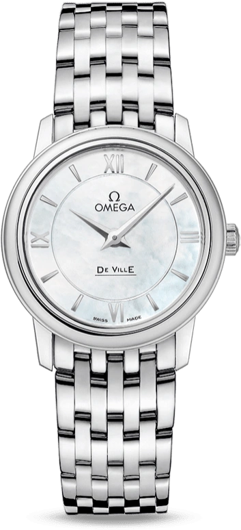 Omega,De Ville 27.40mm,27.40mm,Stainless Steel,White,Quartz,30000hours,In-house Caliber,424,424.10.27.60.05.001