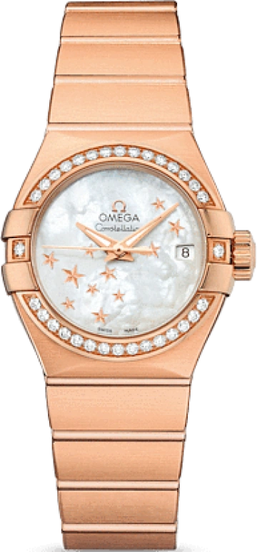 Omega,Constellation 27mm,27mm,Red Gold,White,Automatic,Date,Co-Axial Escapement,123,123.55.27.20.05.003