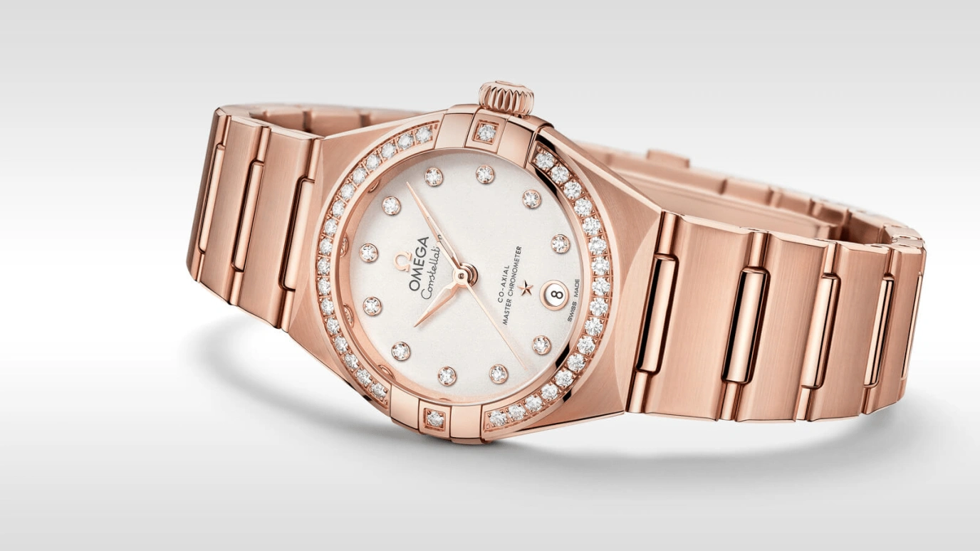 Omega,Constellation 29mm,29mm,Sedna Gold,Silver,Automatic,Date,Co-Axial Escapement,131,131.55.29.20.52.001