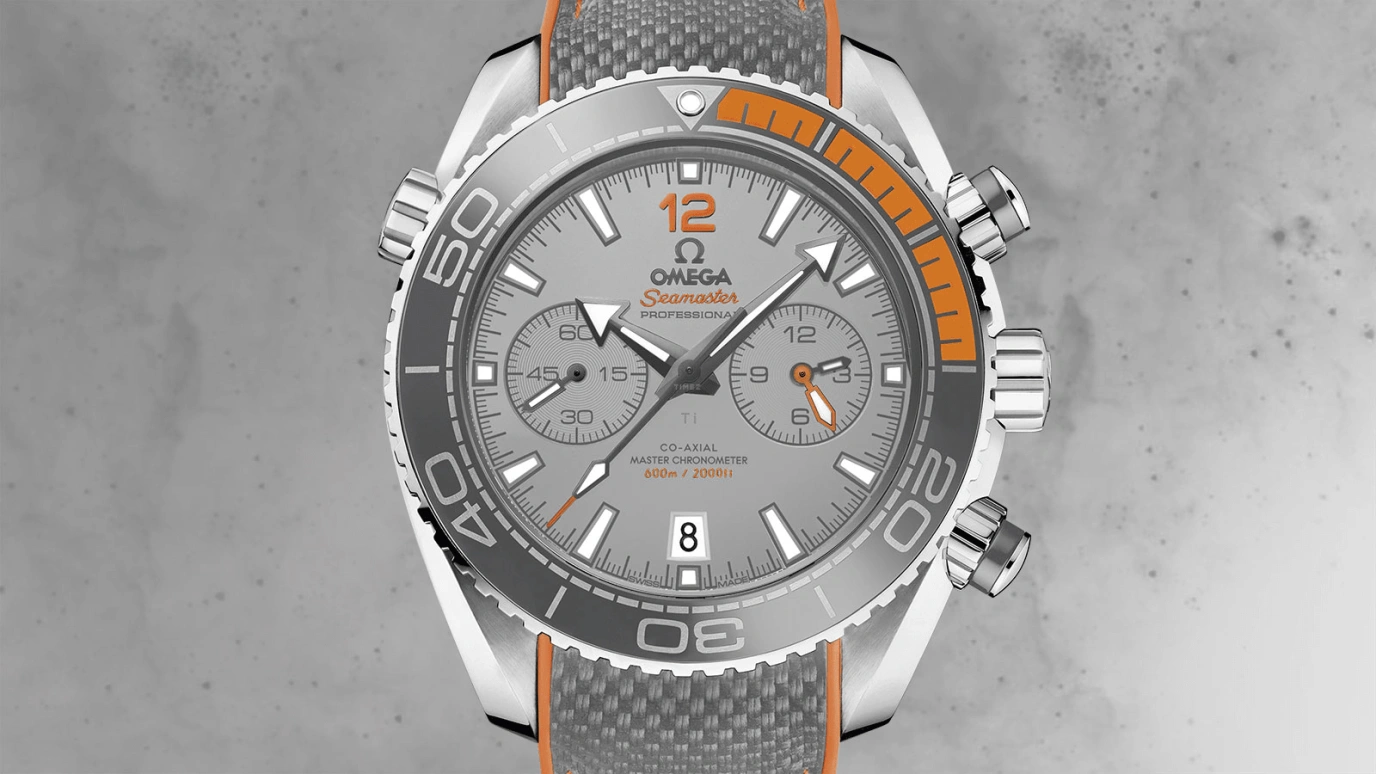 Omega,Seamaster Planet Ocean 45.50mm,45.50mm,Titanium,Grey,Automatic,Chronograph,Date,Co-Axial Escapement,Column Wheel,60hours,In-house Caliber,215,215.92.46.51.99.001