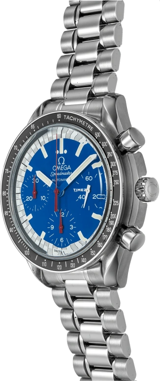 Omega,Speedmaster (Non-Moonwatch) 39mm,39mm,Stainless Steel,Blue,Automatic,Chronograph,42hours,3510,3510.81.00