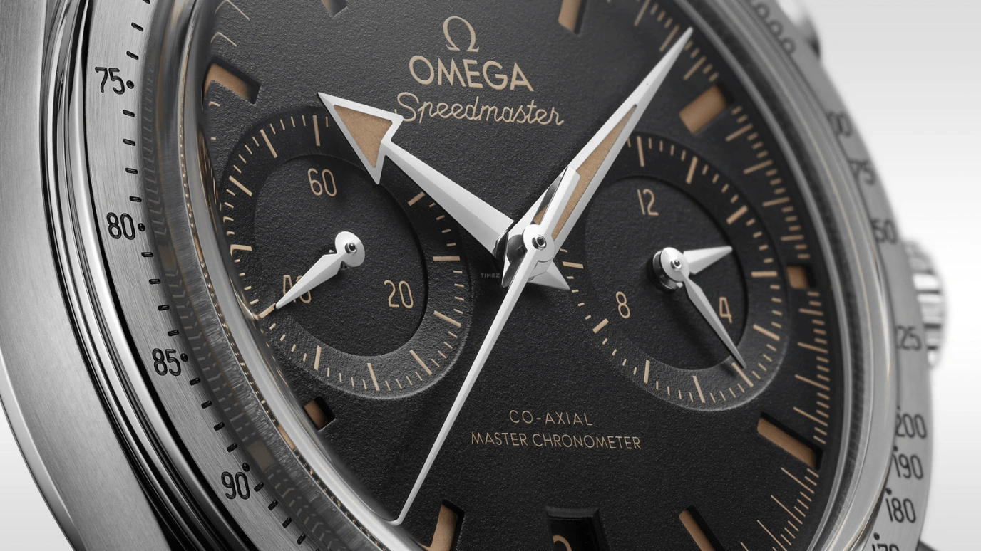 Omega,Speedmaster (Non-Moonwatch) 40.50mm,40.50mm,Stainless Steel,Black,Handwound,Chronograph,Date,Co-Axial Escapement,Column Wheel,60hours,In-house Caliber,332,332.10.41.51.01.001