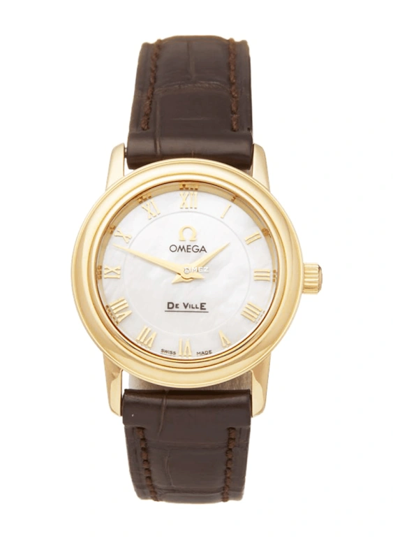 Omega,De Ville 22mm,22mm,Yellow Gold,White,Quartz,30000hours,In-house Caliber,4670,4670.71.02
