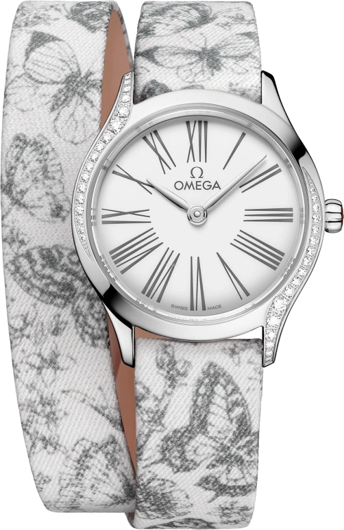 Omega,De Ville 26mm,26mm,Stainless Steel,White,Quartz,In-house Caliber,Sapphire,428,428.17.26.60.04.002