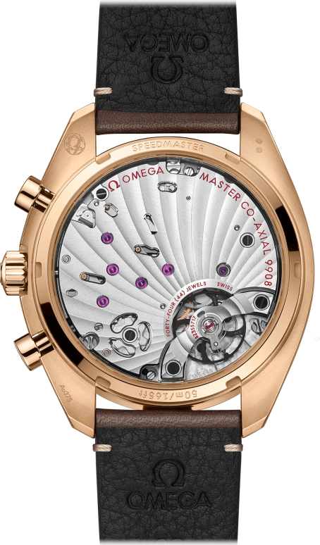 Omega,Speedmaster (Non-Moonwatch) 43mm,43mm,Bronze Gold,Brown,Handwound,Chronograph,Co-Axial Escapement,Column Wheel,329,329.92.43.51.10.001
