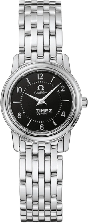 Omega,De Ville 22mm,22mm,Stainless Steel,Black,Quartz,30000hours,In-house Caliber,4570,4570.50.00