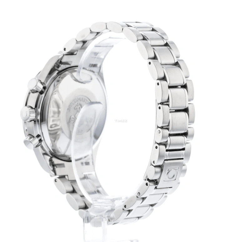 Omega,Speedmaster (Non-Moonwatch) 39mm,39mm,Stainless Steel,Silver,Automatic,Chronograph,Month,Date,Day,42hours,In-house Caliber,3523,3523.30.00