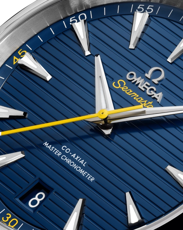 Omega,Aqua Terra 41mm,41mm,Stainless Steel,Blue,Automatic,Day,Anti-magnetic,220,220.12.41.21.03.009
