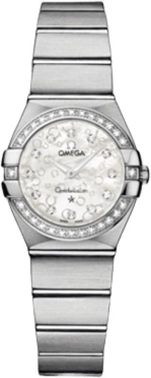 Omega,Constellation 24mm,24mm,Stainless Steel,White,Quartz,30000hours,In-house Caliber,123,123.15.24.60.55.005