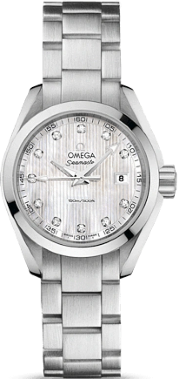 Omega,Aqua Terra 30mm,30mm,Stainless Steel,White,Quartz,Date,26280hours,231,231.10.30.60.55.001