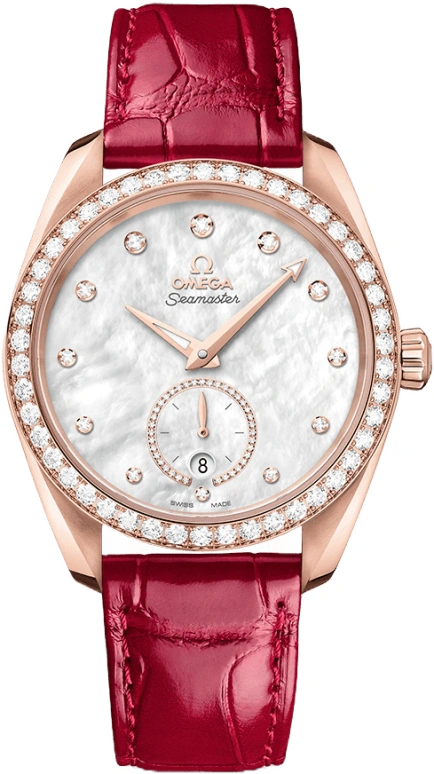 Omega,Aqua Terra 38mm,38mm,Sedna Gold,White,Automatic,Date,Co-Axial Escapement,220,220.58.38.20.55.002