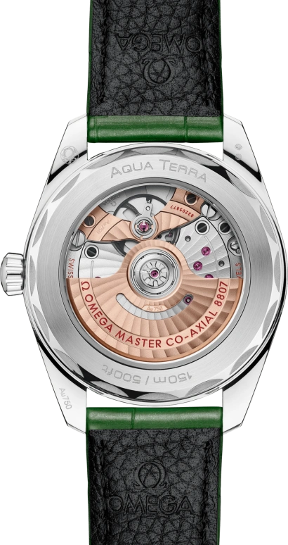 Omega,Aqua Terra 38mm,38mm,Canopus Gold,Green,Automatic,Anti-magnetic,55hours,220,220.58.38.20.99.008