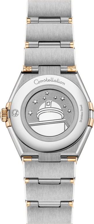 Omega,Constellation 28mm,28mm,Yellow Gold,Stainless Steel,Champagne,Quartz,In-house Caliber,Sapphire,Crystal Glass,131,131.20.28.60.08.001