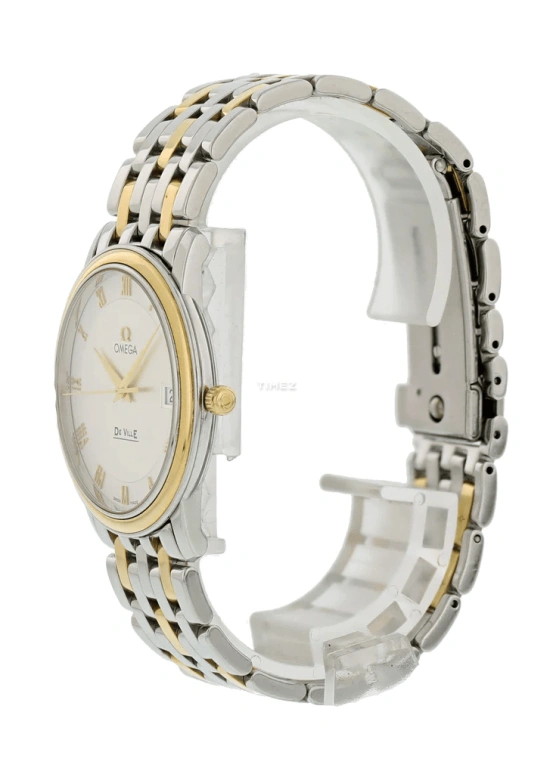 Omega,De Ville 34.40mm,34.40mm,Yellow Gold,Stainless Steel,Silver,Quartz,Day,30000hours,4310,4310.32.00