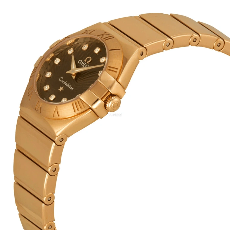 Omega,Constellation 24mm,24mm,Red Gold,Brown,Quartz,30000hours,In-house Caliber,123,123.50.24.60.63.002