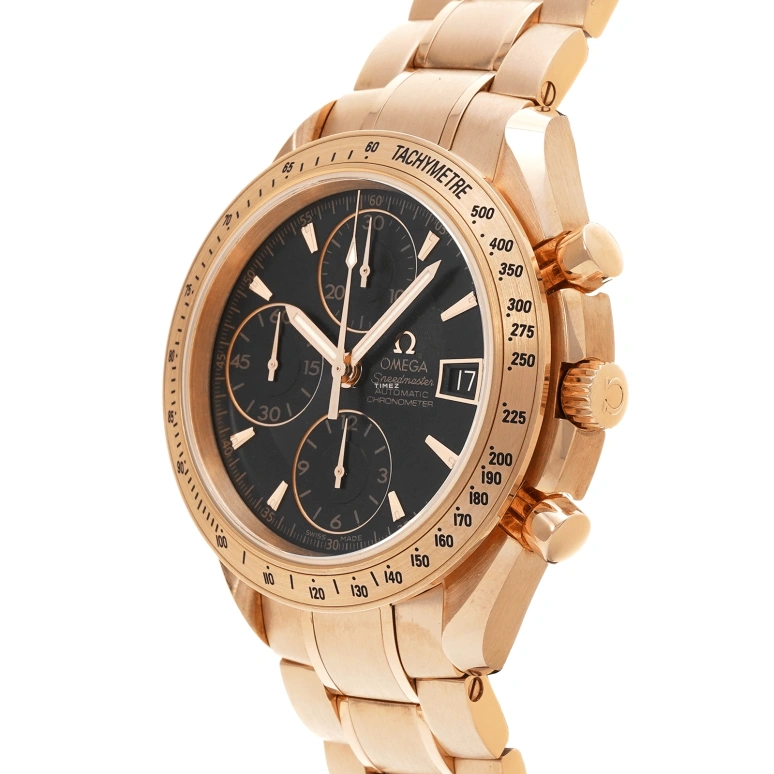 Omega,Speedmaster 40mm,40mm,Red Gold,Black,Automatic,Chronograph,Day,323,323.50.40.40.01.001
