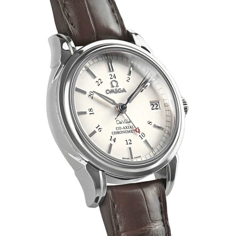Omega,De Ville 35mm,35mm,Stainless Steel,White,Automatic,Day,Dule Time,4862,4862.31.32