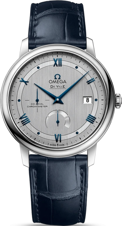 Omega,De Ville 39.50mm,39.50mm,Stainless Steel,Silver,Automatic,Date,Power Reserve Indicator,Co-Axial Escapement,424,424.13.40.21.02.003