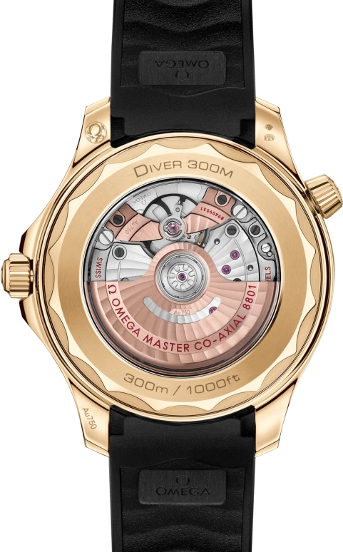 Omega,Seamaster 300 42mm,42mm,Moonshine Gold,Ceramic,Black,Automatic,Day,Anti-magnetic,210,210.62.42.20.01.003
