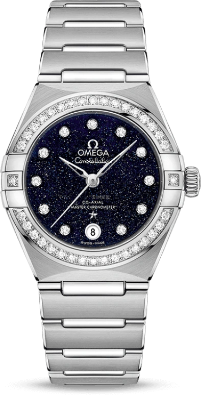 Omega,Constellation 29mm,29mm,Stainless Steel,Blue,Automatic,Date,Co-Axial Escapement,131,131.15.29.20.53.001