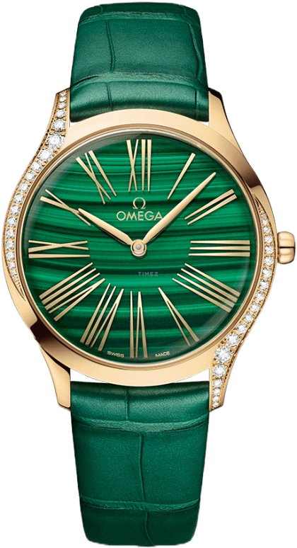 Omega,Trésor 36mm,36mm,Moonshine Gold,Green,Quartz,Day,Zodiac Indications,428,428.58.36.60.99.001