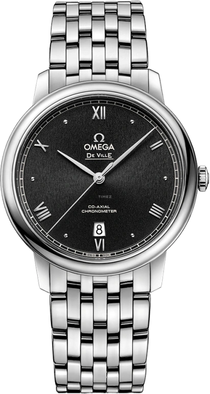 Omega,De Ville 39.50mm,39.50mm,Stainless Steel,Black,Automatic,Date,Co-Axial Escapement,424,424.10.40.20.01.003