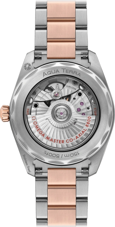 Omega,Aqua Terra 38mm,38mm,Sedna Gold,Stainless Steel,Grey,Automatic,Date,Co-Axial Escapement,220,220.20.38.20.06.001