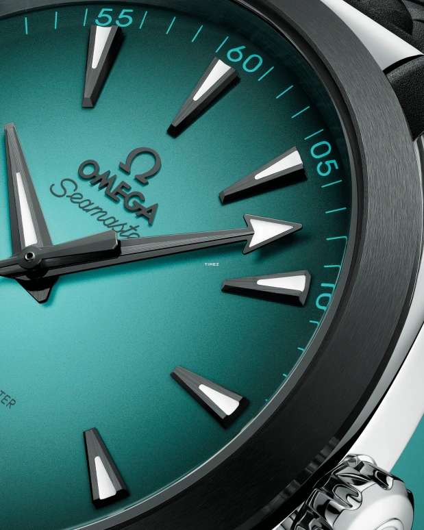 Omega,Aqua Terra 41mm,41mm,Stainless Steel,Ceramic,Gradient,Turquoise,Automatic,Day,Anti-magnetic,220,220.32.41.21.03.001