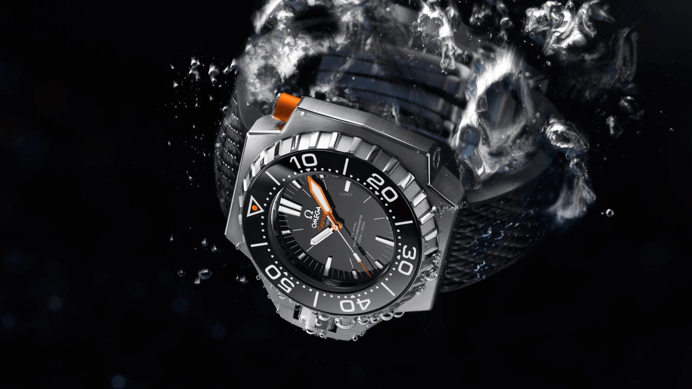 Omega,Seamaster PloProf 55mm,55mm,Titanium,Black,Automatic,Co-Axial Escapement,60hours,227,227.90.55.21.01.001