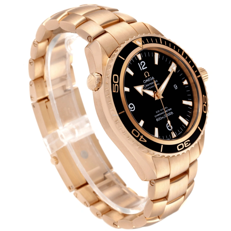 Omega,Seamaster Planet Ocean 42mm,42mm,Red Gold,Black,Automatic,Day,48hours,222,222.60.42.20.01.001