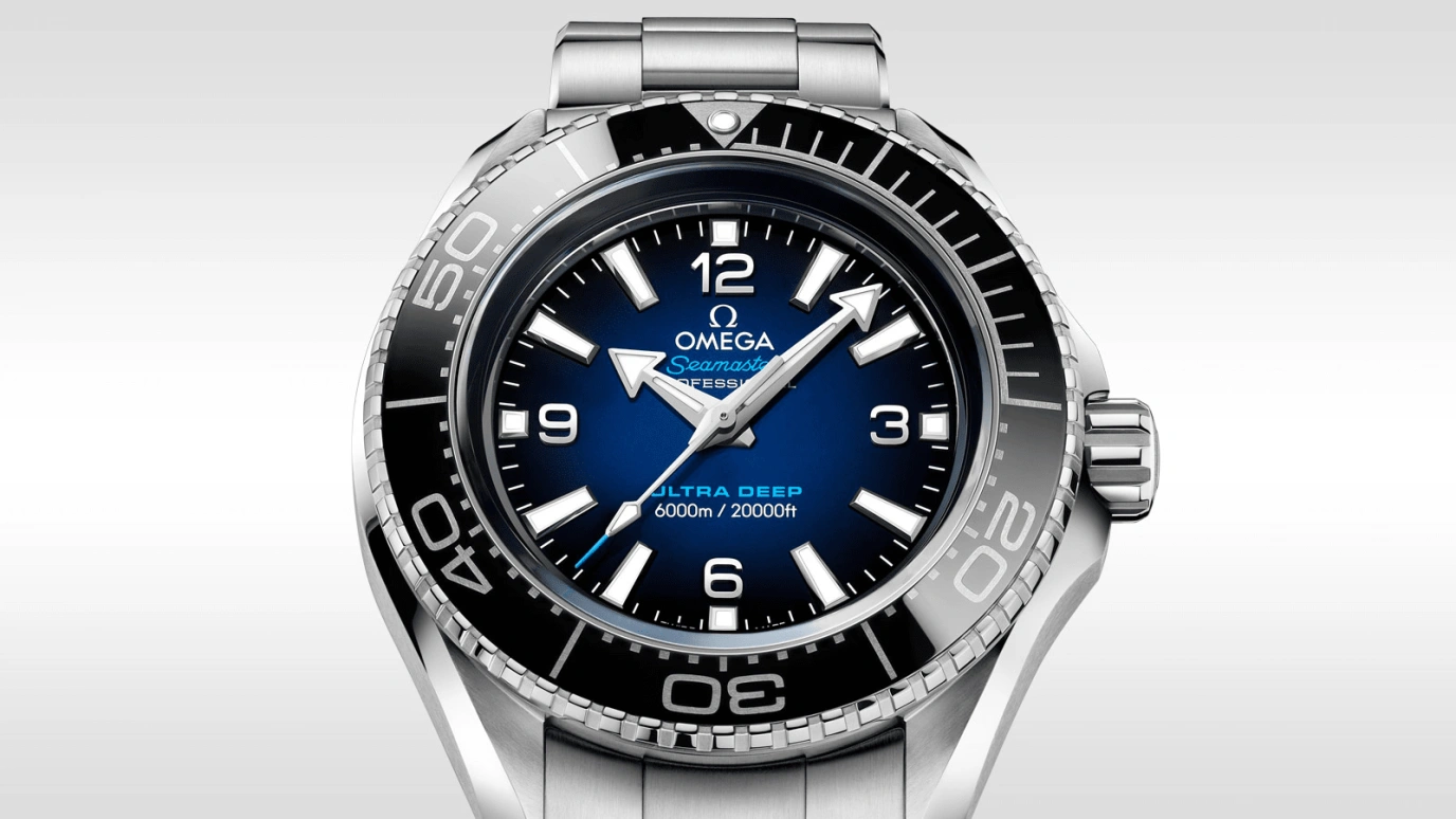 Omega,Seamaster Planet Ocean 45.50mm,45.50mm,Titanium,Ceramic,Stainless Steel,Blue,Automatic,Co-Axial Escapement,60hours,215,215.30.46.21.03.001