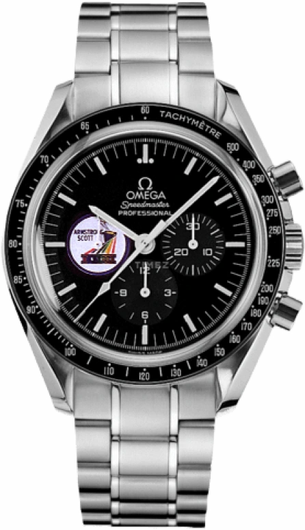 Omega,Speedmaster 42mm,42mm,Stainless Steel,Black,Handwound,Chronograph,Moonphase,Day,3597,3597.06.00