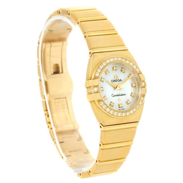 Omega,Constellation 24mm,24mm,Yellow Gold,White,Quartz,30000hours,In-house Caliber,1189,1189.75.00