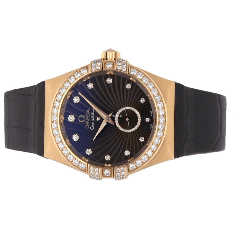 Omega,Constellation 35mm,35mm,Red Gold,Brown,Automatic,48hours,In-house Caliber,123,123.58.35.20.63.001
