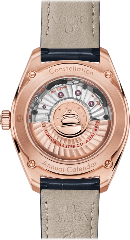 Omega,Globemaster 41mm,41mm,Sedna Gold,Grey,Automatic,Annual Calendar,Month,Date,Zodiac Indications,60hours,In-house Caliber,130,130.53.41.22.03.001
