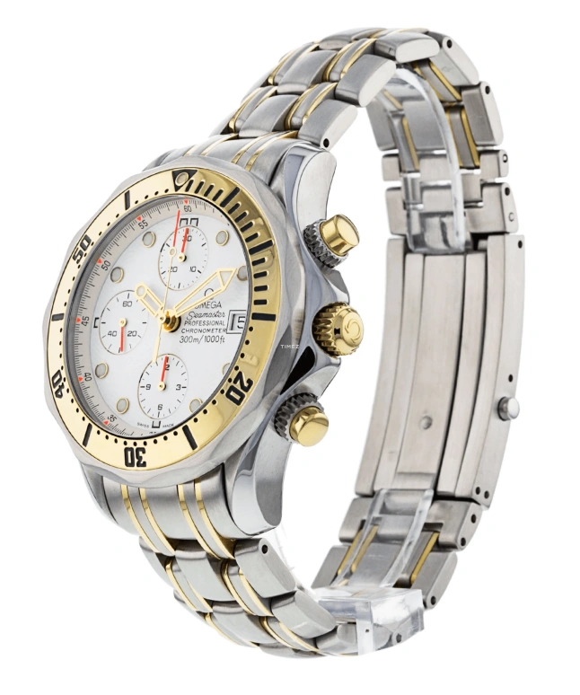 Omega,Seamaster Diver 300M 41.50mm,41.50mm,Yellow Gold,Stainless Steel,Silver,Automatic,Chronograph,Day,2398,2398.20.00