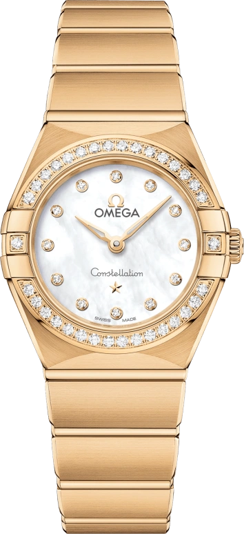 Omega,Constellation 25mm,25mm,Yellow Gold,White,Quartz,In-house Caliber,Sapphire,131,131.55.25.60.55.002