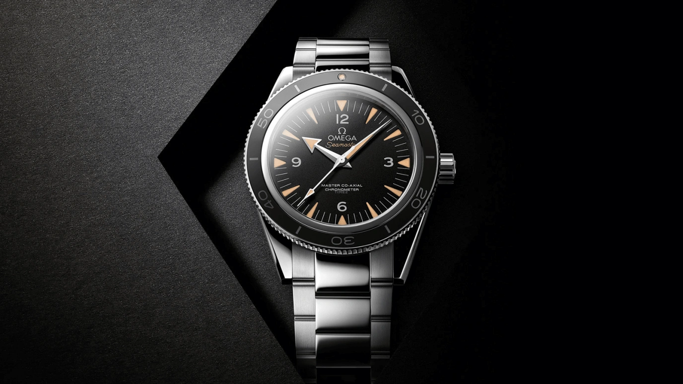Omega,Seamaster 300 41mm,41mm,Stainless Steel,Black,Automatic,Co-Axial Escapement,60hours,233,233.30.41.21.01.001