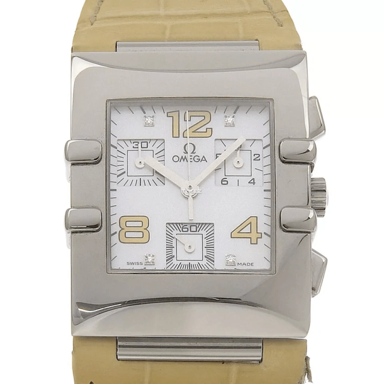 Omega,Constellation 34x28mm,34x28mm,Stainless Steel,Silver,Quartz,Chronograph,In-house Caliber,1841,1841.72.21