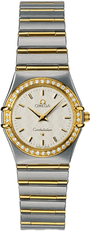 Omega,Constellation 25.50mm,25.50mm,Yellow Gold,Stainless Steel,White,Quartz,Day,30000hours,1277,1277.30.00