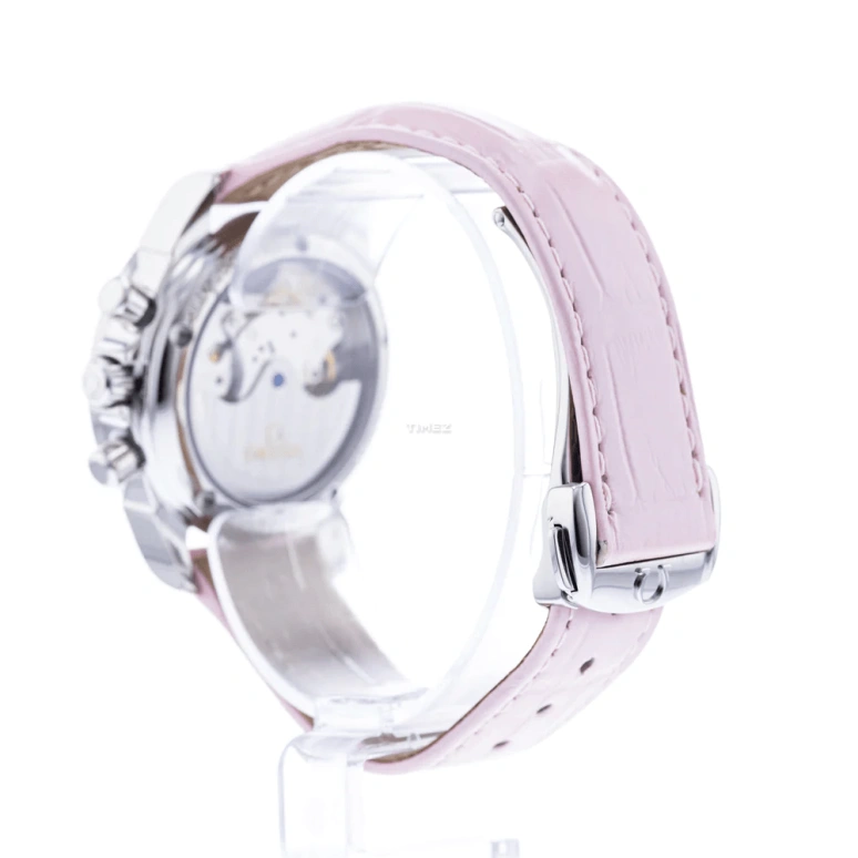 Omega,De Ville 35mm,35mm,Stainless Steel,Pink,Automatic,Chronograph,Day,4878,4878.74.34