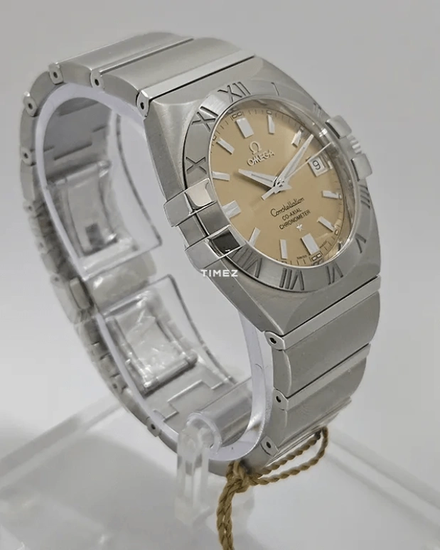 Omega,Constellation 35mm,35mm,Stainless Steel,Yellow,Automatic,Day,48hours,1501,1501.10.00