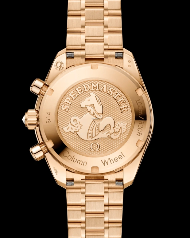 Omega,Speedmaster 38mm,38mm,Moonshine Gold,Green,Automatic,Chronograph,Day,324,324.55.38.50.60.001