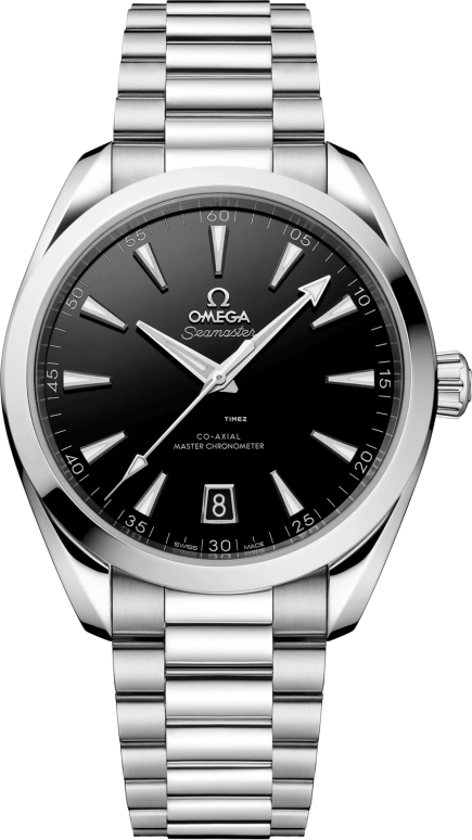 Omega,Aqua Terra 41mm,41mm,Stainless Steel,Black,Automatic,Day,Anti-magnetic,220,220.10.41.21.01.002