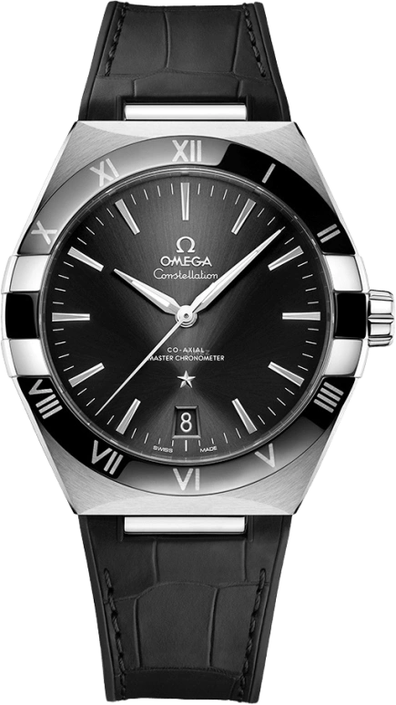Omega,Constellation 41mm,41mm,Ceramic,Stainless Steel,Black,Automatic,Date,Co-Axial Escapement,131,131.33.41.21.01.001