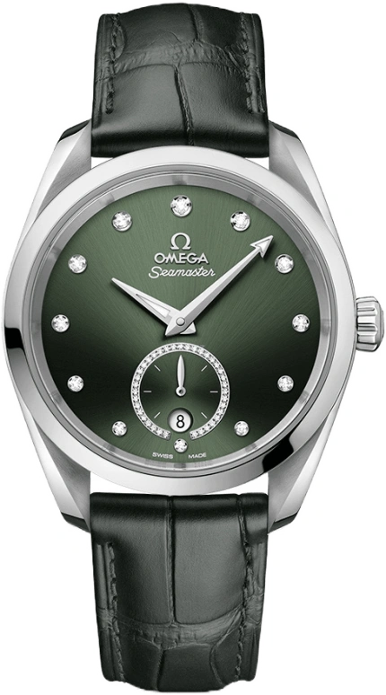 Omega,Aqua Terra 38mm,38mm,Stainless Steel,Green,Automatic,Date,Co-Axial Escapement,220,220.13.38.20.60.001