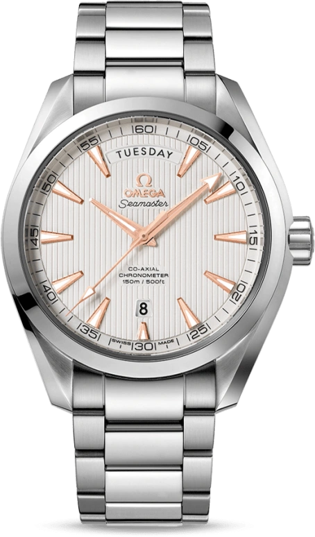Omega,Aqua Terra 41.50mm,41.50mm,Stainless Steel,Silver,Automatic,Date,Day,Co-Axial Escapement,231,231.10.42.22.02.001